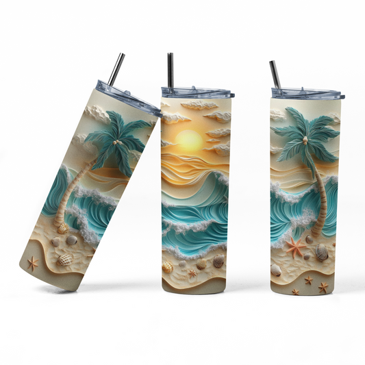Ocean Serenity Tumbler Bottle