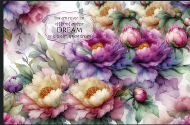 Peonies Flower Sipper Bottle