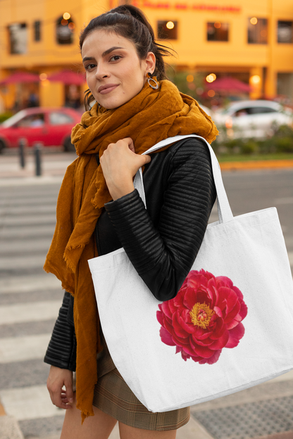 Red Peonies Everyday Large Tote Bag