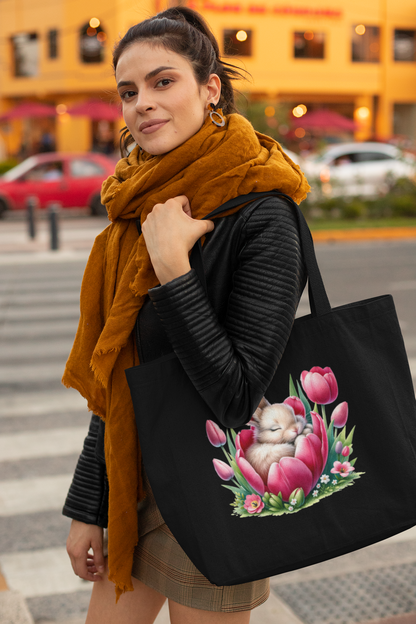 Tulip Rabbit Everyday Large Tote Bag
