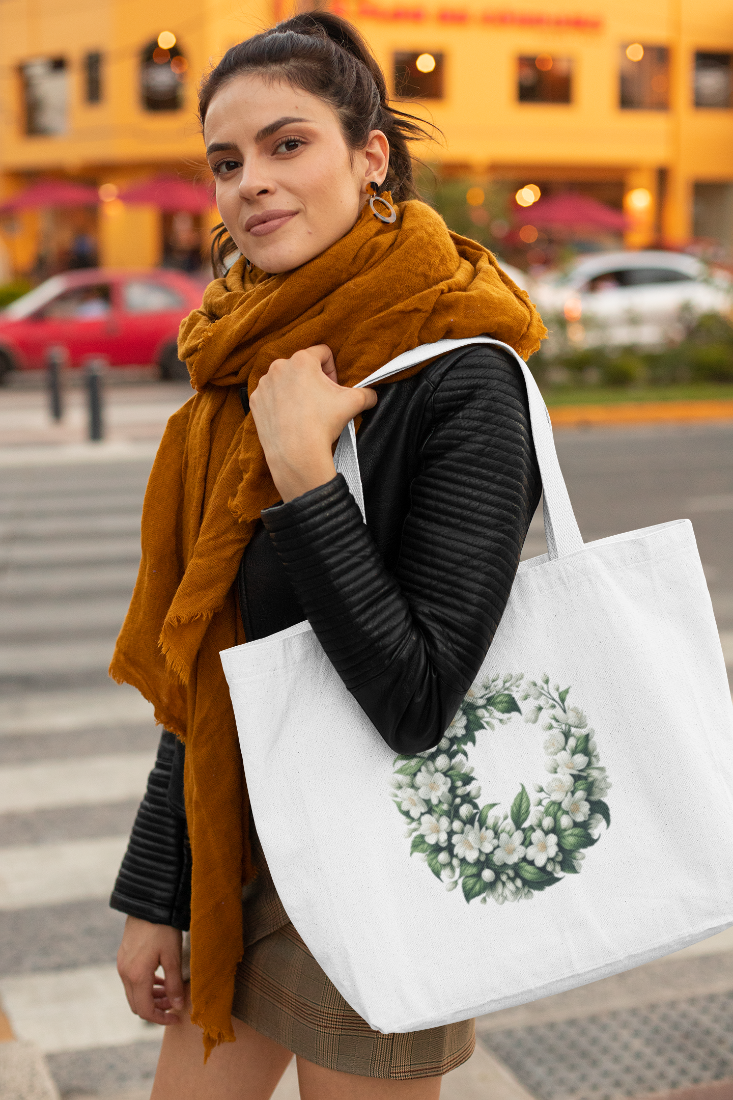 Jasmine Flowers Everyday Large Tote Bag