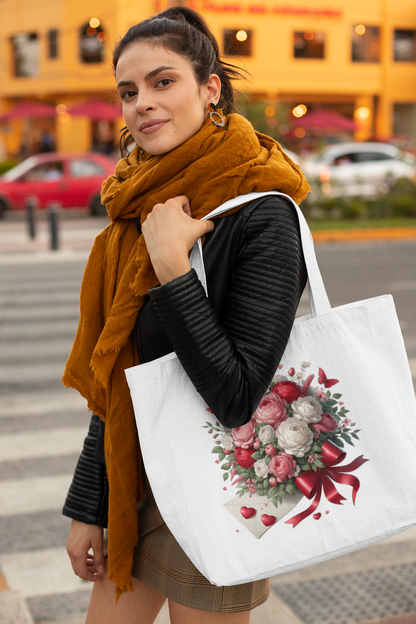 Valentines Day Flowers Everyday Large Tote Bag